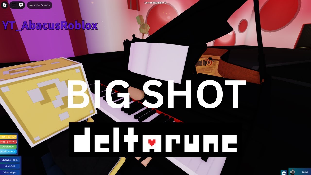 BIG SHOT // Deltarune Roblox получил талант Фортепиано [ЛИСТЫ]