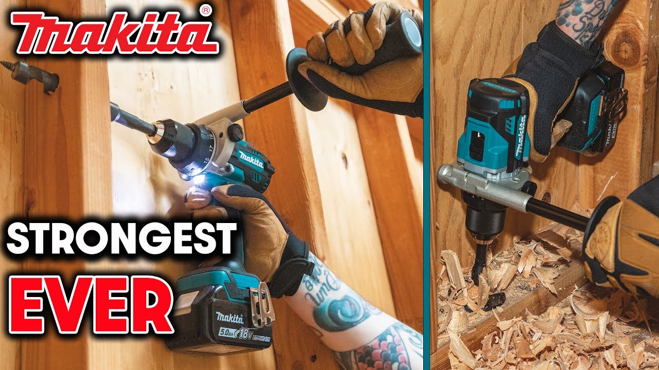 NEW MAKITA 18V LXT BRUSHLESS ½” HAMMER DRILL (strongest version ever)