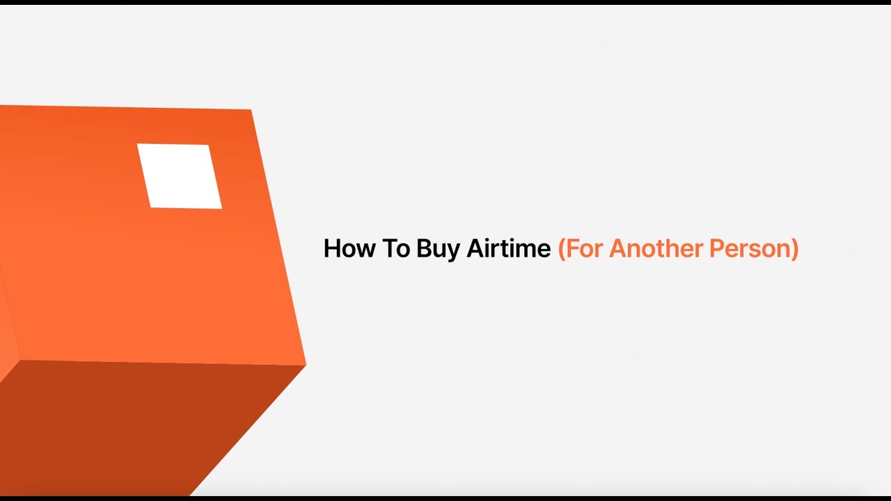 How to Buy Airtime for Someone with the new GTWorld App.