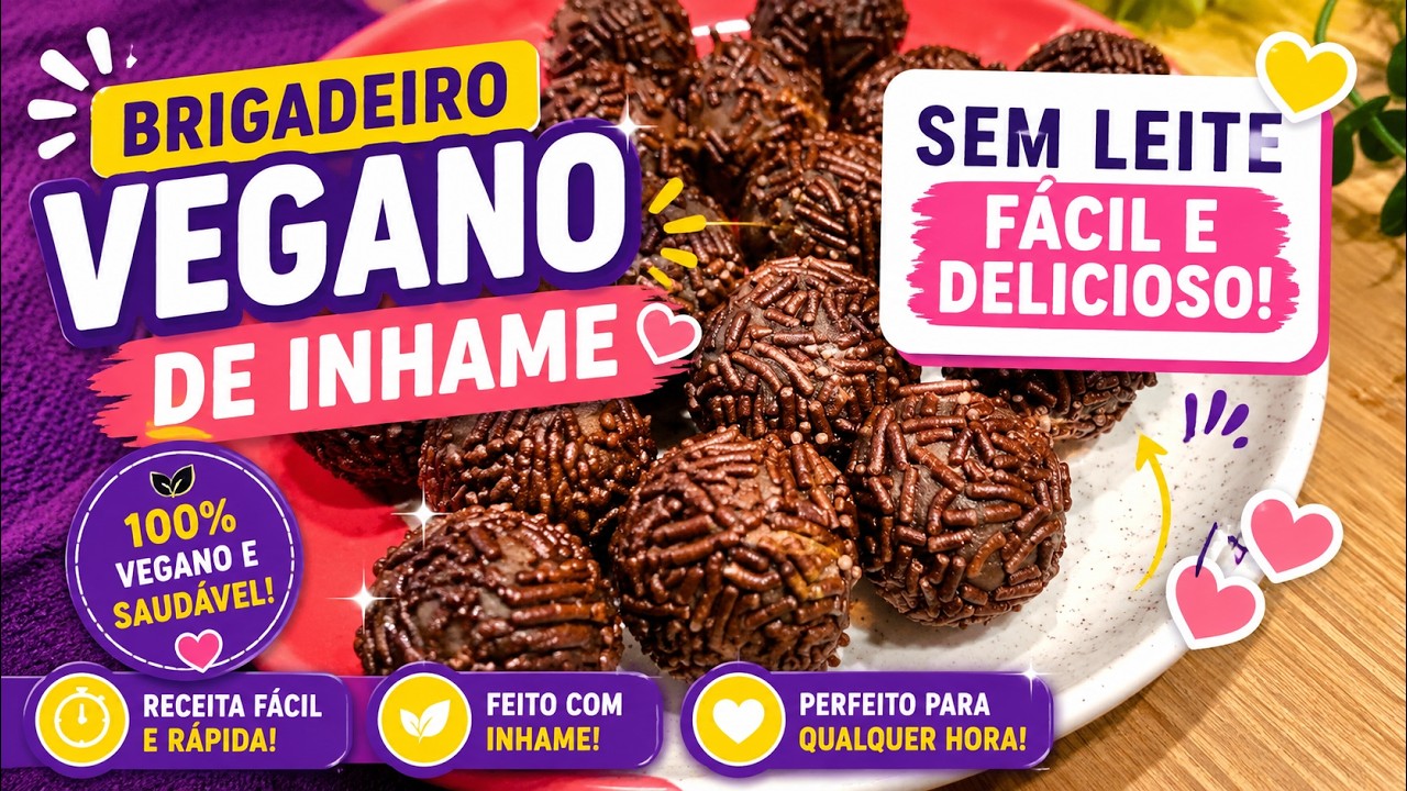 Brigadeiro Vegano de Inhame | Receita Sem Leite Fácil e Deliciosa