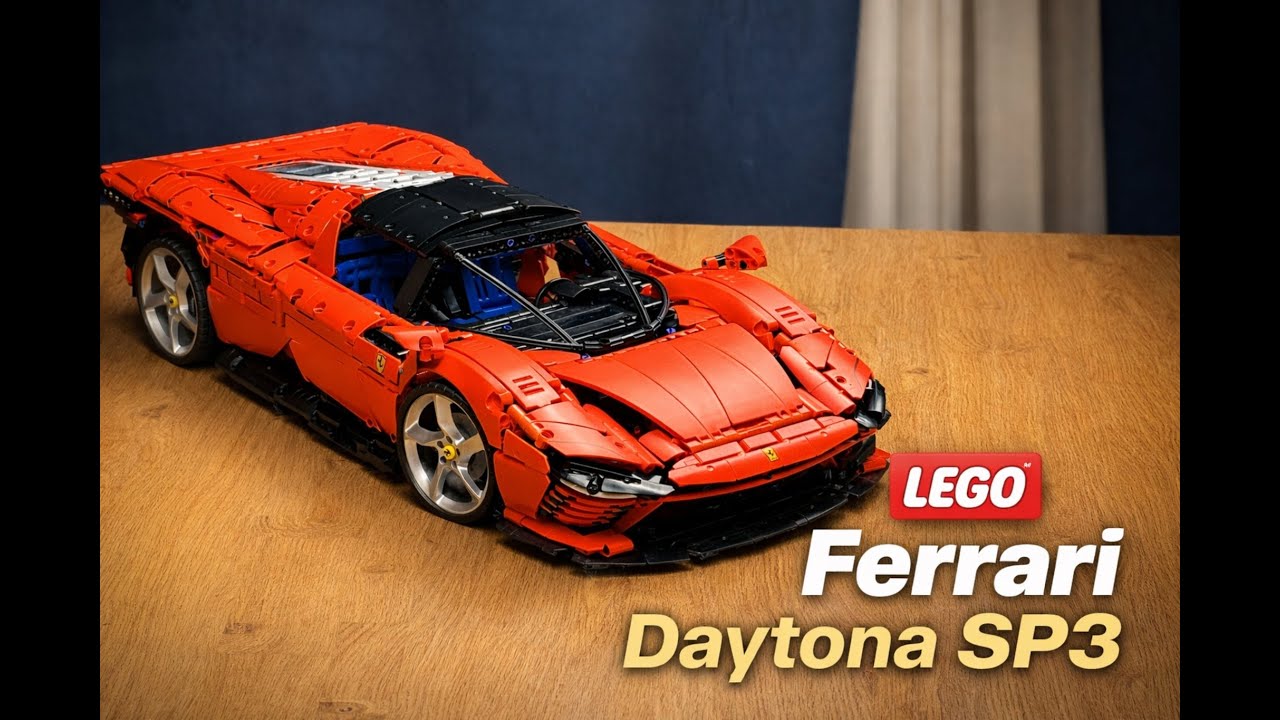 I Built the LEGO Ferrari Daytona SP3 (Full Build Timelapse)