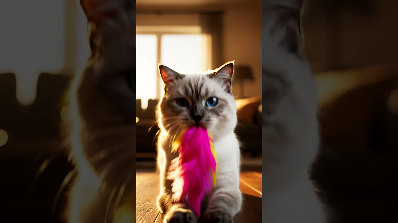 This Cat's Toy Attack Is WILD 😂