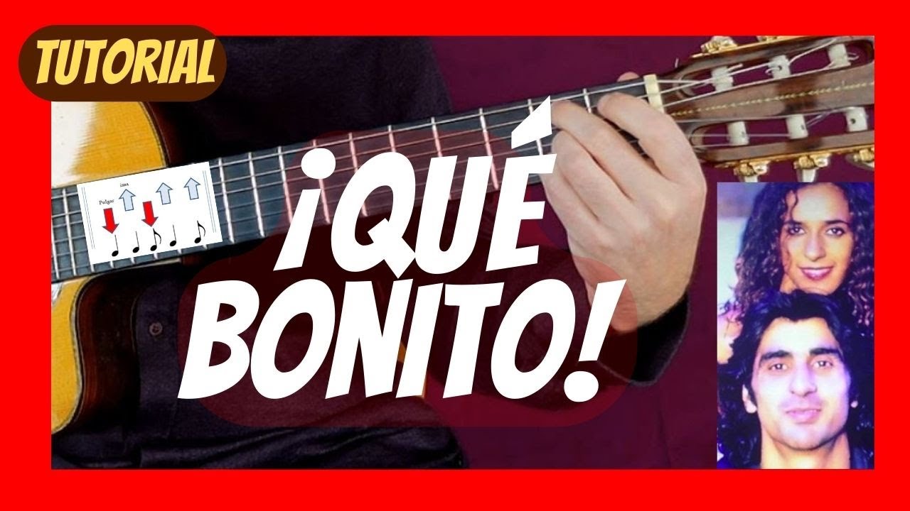 👨‍👧 Tutorial ¡QUÉ BONITO! 🎸Guitarra _ Cómo tocar _ Rosario Flores - Acordes, Ritmos - Letra