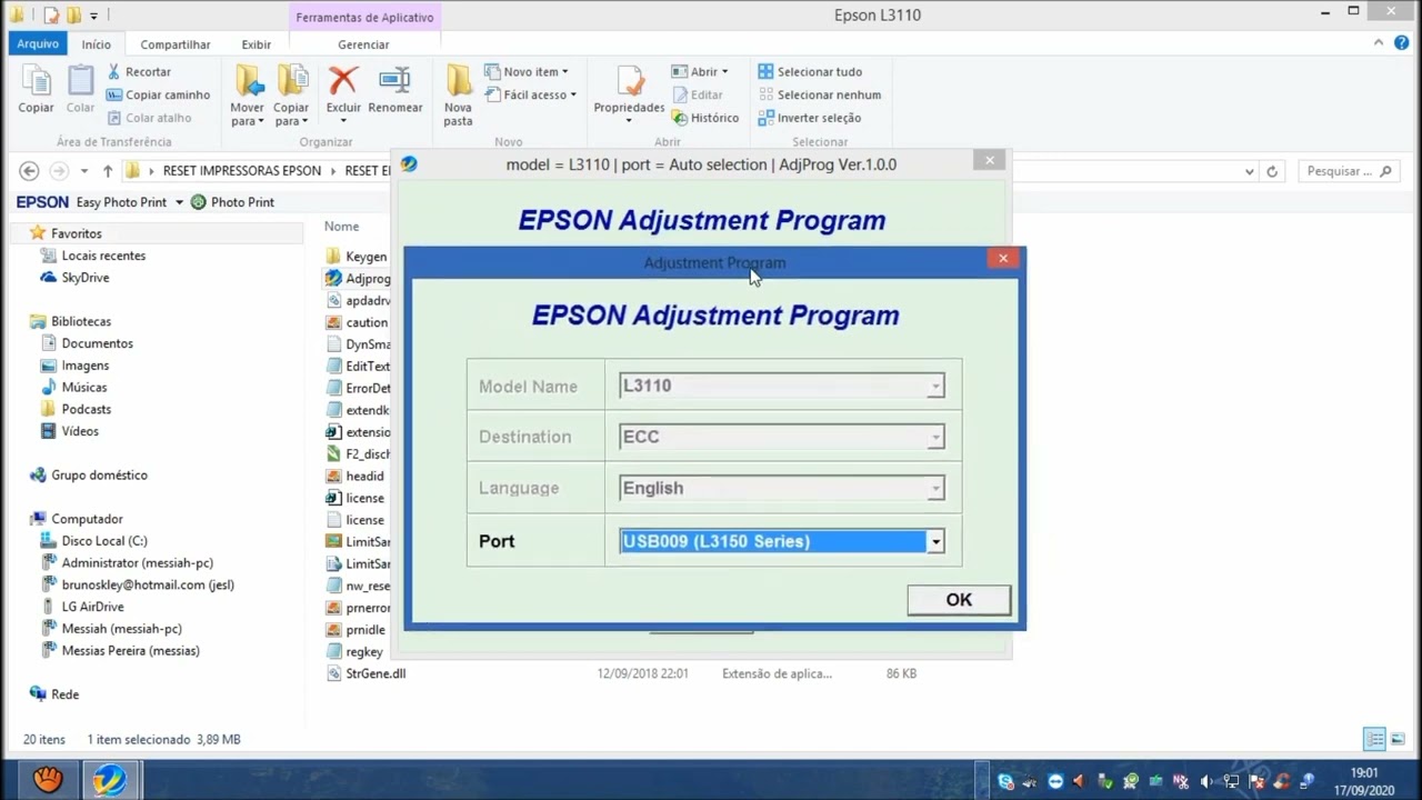 Epson l3110/3210 printer communication error 2000010 solve