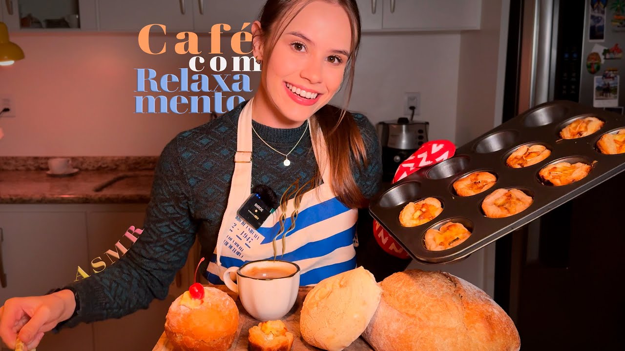 ASMR CAFETERIA DO SONO: A Gaúcha te servindo gostosuras relaxantes 🥐☕