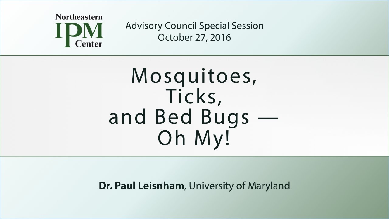 Mosquitoes, Ticks, and Bed Bugs &mdash; Oh My!