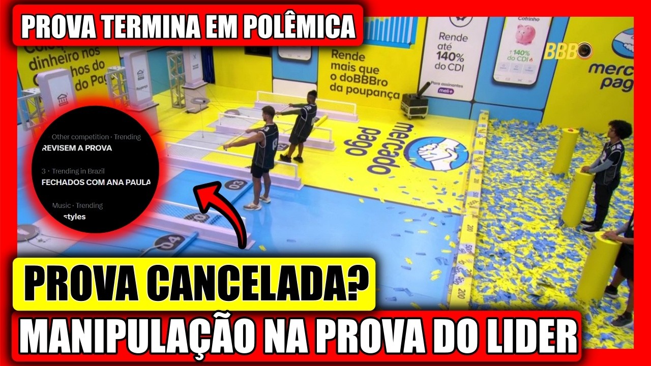 🔥ERRO GRAVE NA PROVA DO LIDER! WEB PEDE REVISÃO APÓS FALHA DA PRODUÇÃO, JONAS RECLAMA BBB 26 AO VIVO