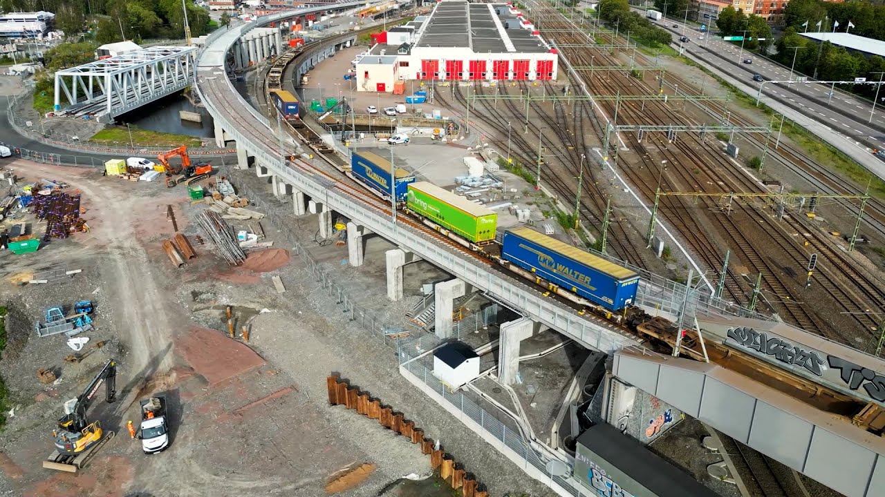Här bygger vi Olskroken planskildhet – hösten och vintern 2023/2024 | Trafikverket