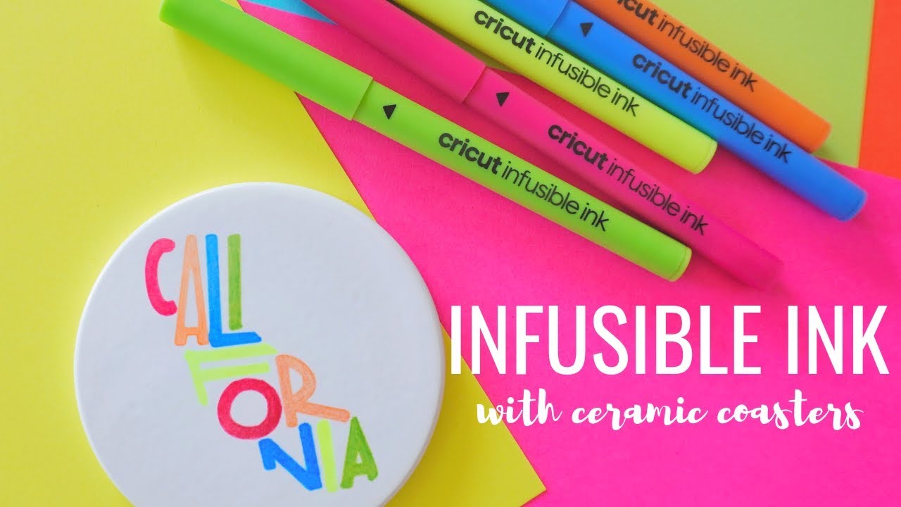 All you need to know about Cricut Infusible Ink Pens, Markers, & Transfer Sheets on Ceramic Coasters