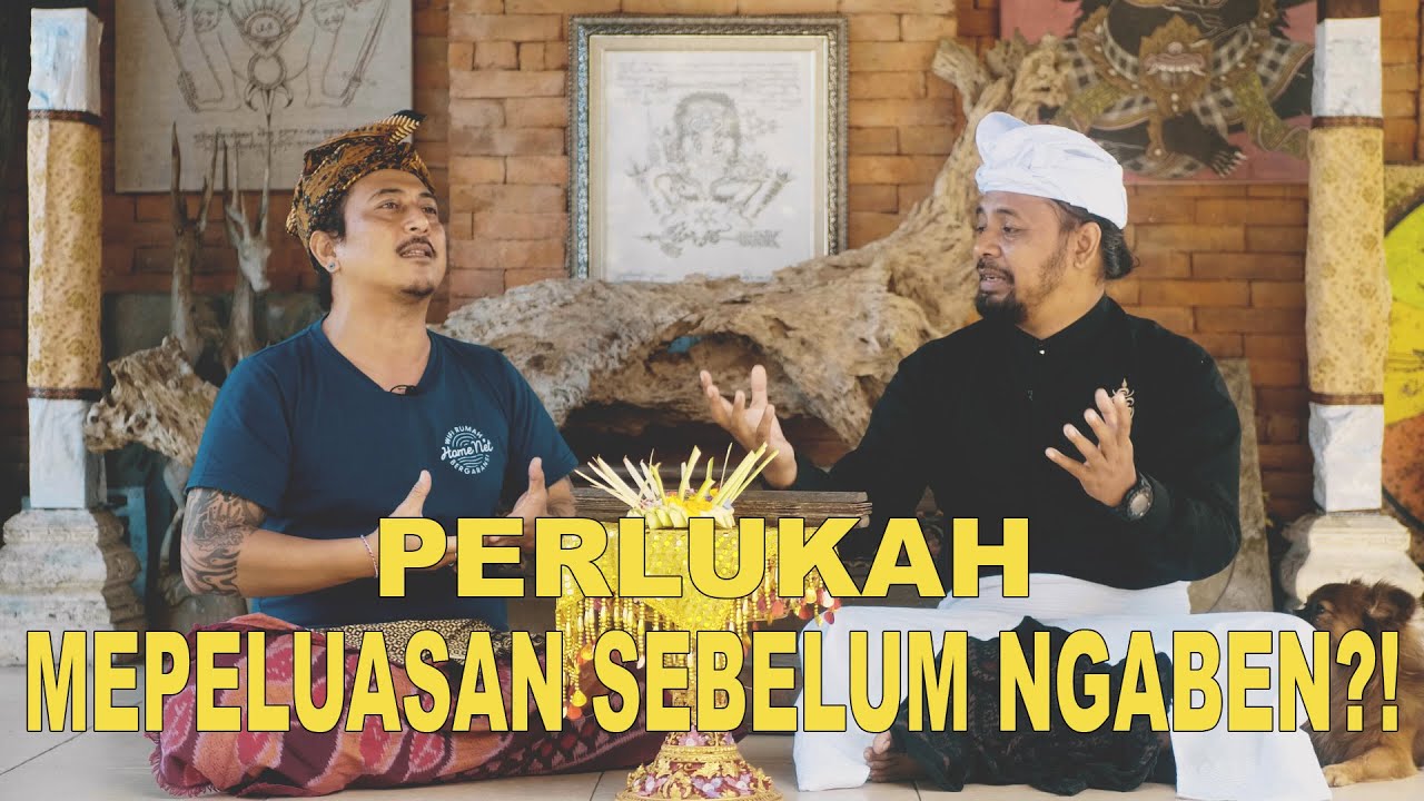 Mepeluasan sebelum Ngaben.