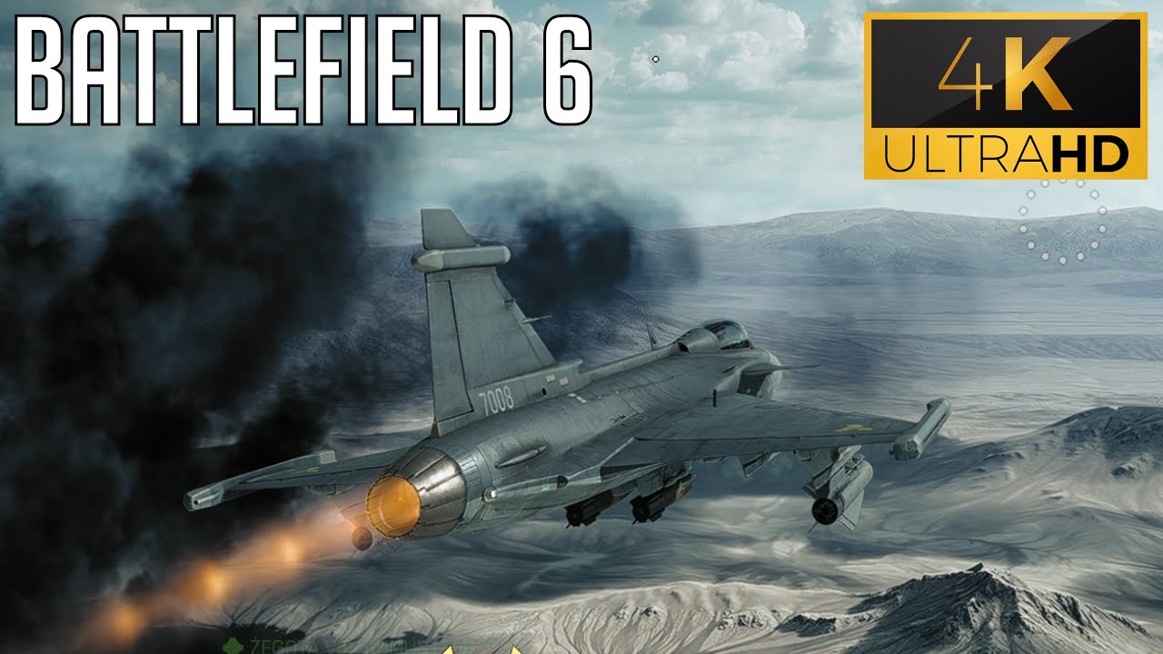 Battlefield 6 - JAS 39 Gripen Jet Gameplay [4K OVERKILL]