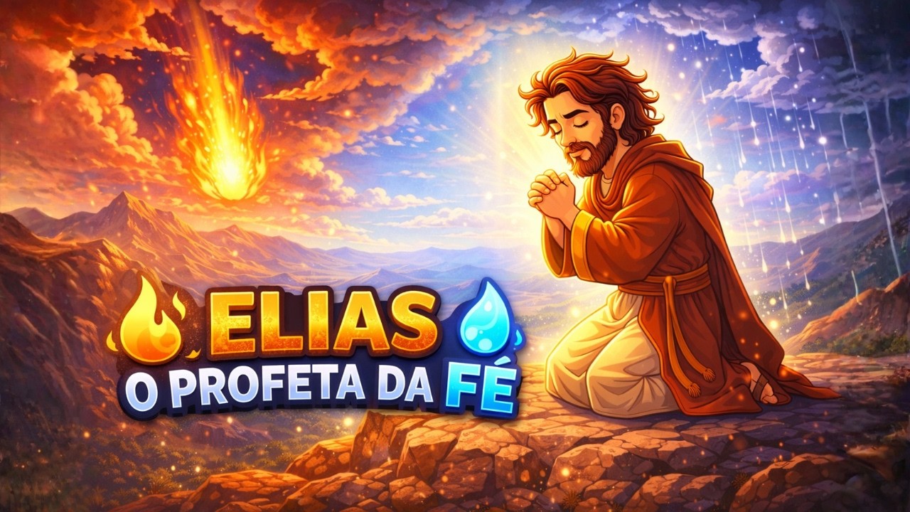 🌧️ Elias Orou e o C&eacute;u Respondeu! | Hist&oacute;ria B&iacute;blica Infantil sobre F&eacute; e Coragem ✨