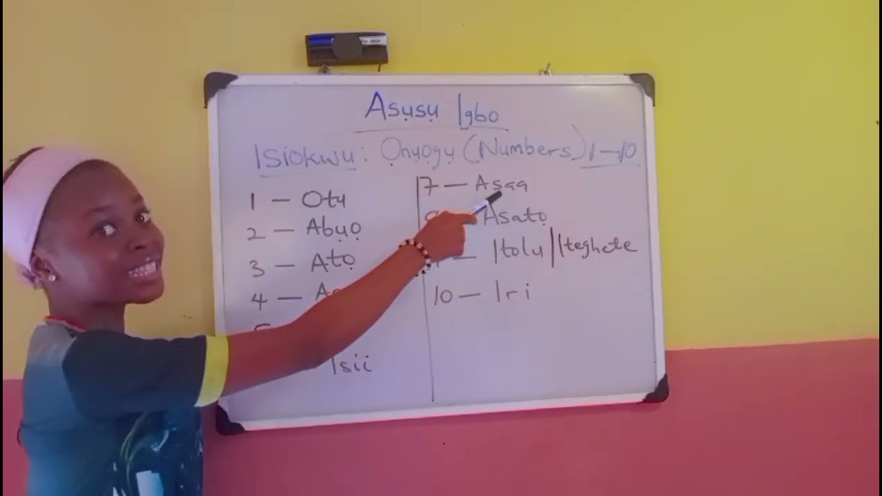Ọnụọgụ 1–10 in Igbo 🇳🇬✨