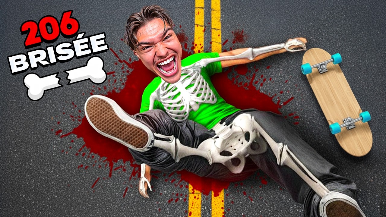 J'ai Tent&eacute; de DESCENDRE des MEGA RAMP sans me Briser d'Os sur Skate !