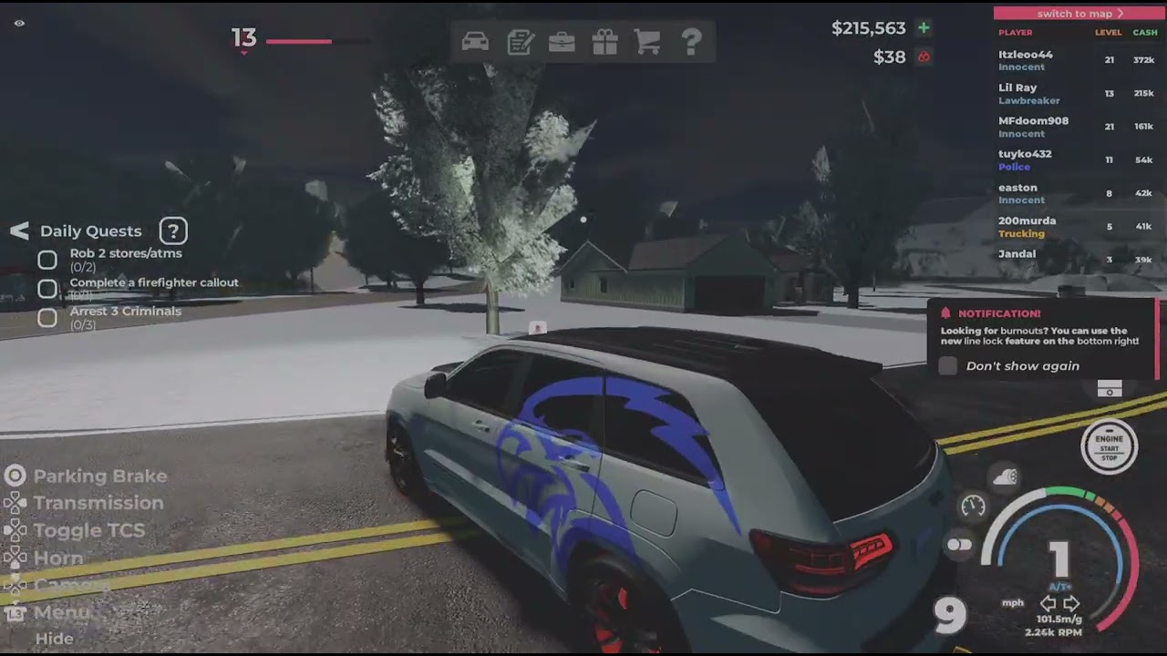 Cutting up in my up in my 1 of 1 trackhawk