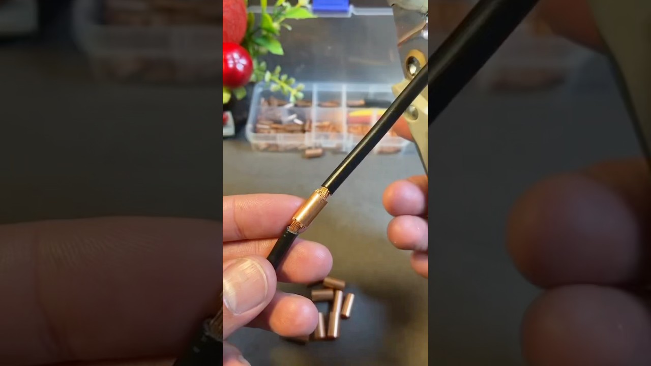 Easy Way to Connect Wires with Ferrule Crimp #wiring #cable #diyelectronics #electricaltips #shorts