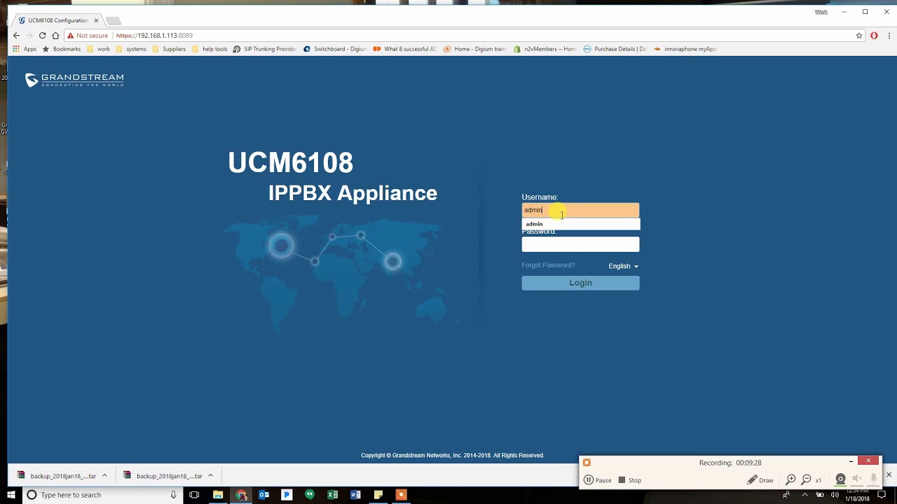 Grandstream UCM 61xx and 65xx Upgrade from version 1.0.9.x to current