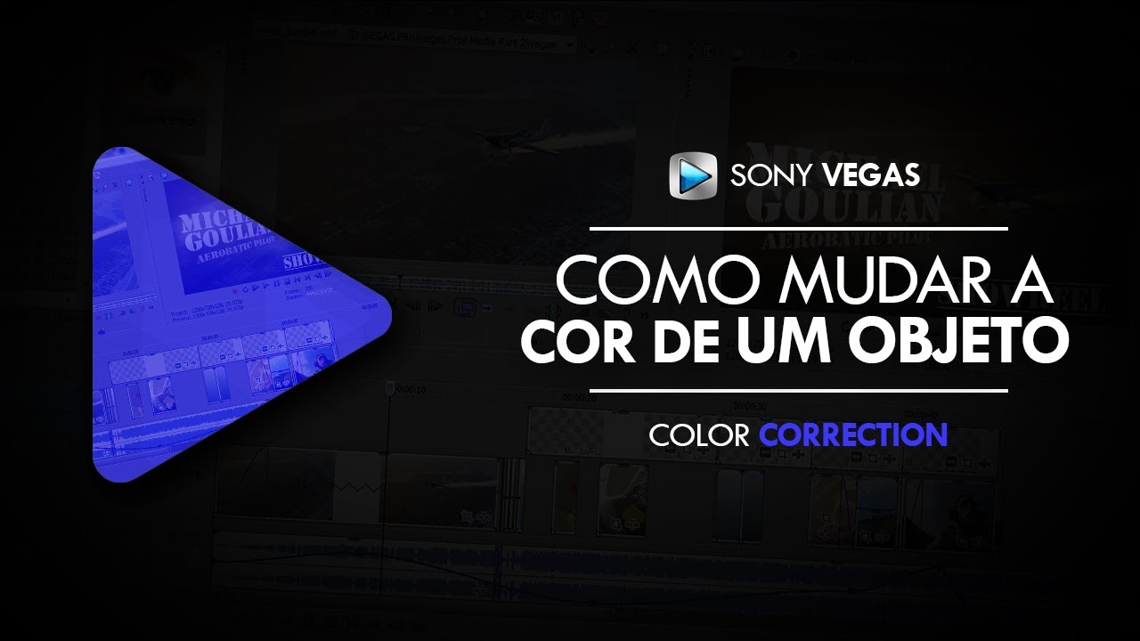 Tutorial Sony Vegas: Mudar a cor de um objeto no vídeo // SEM MASKING