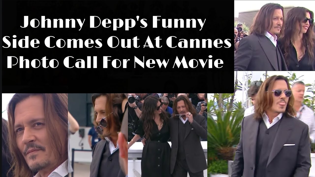 Johnny Depp's Funny Side Comes Out At Photo Call For New Movie Jeanne Du Barry With Maïwenn #cannes