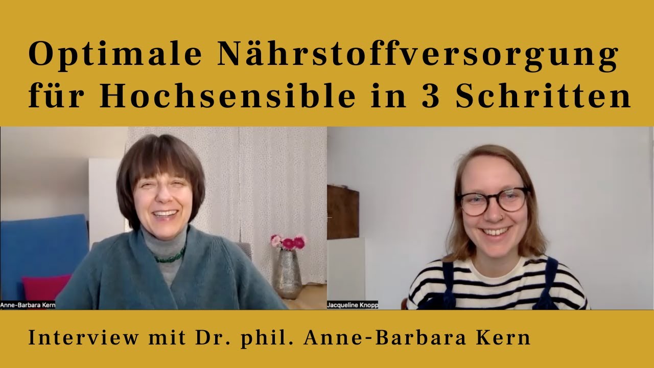 Nahrungsergänzung für hochsensible Personen in 3 Schritten | Ernährung für hochsensible Personen