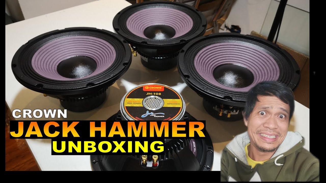 CROWN JACK HAMMER JH-108 UNBOXING INSTRUMENTAL SPEAKER - 