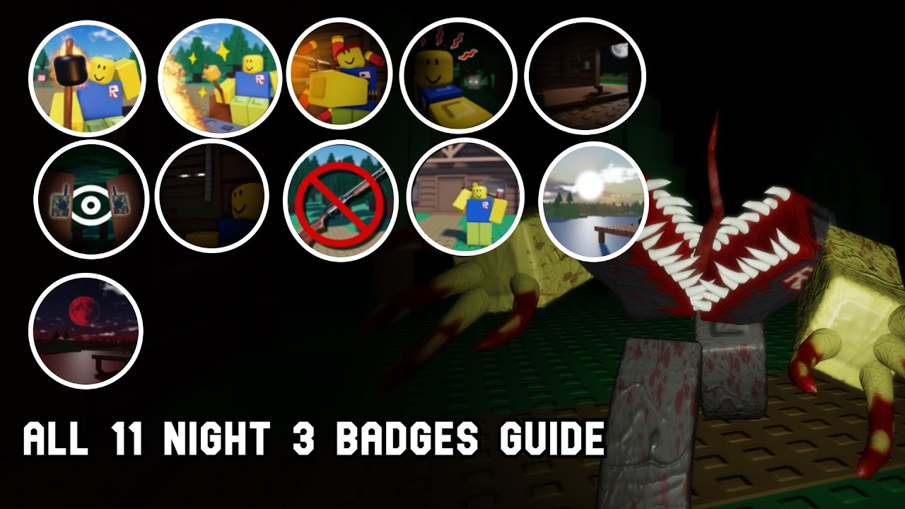 Residence Massacre ALL 11 BADGES NIGHT 3 Guide + Bloodmoon Strat