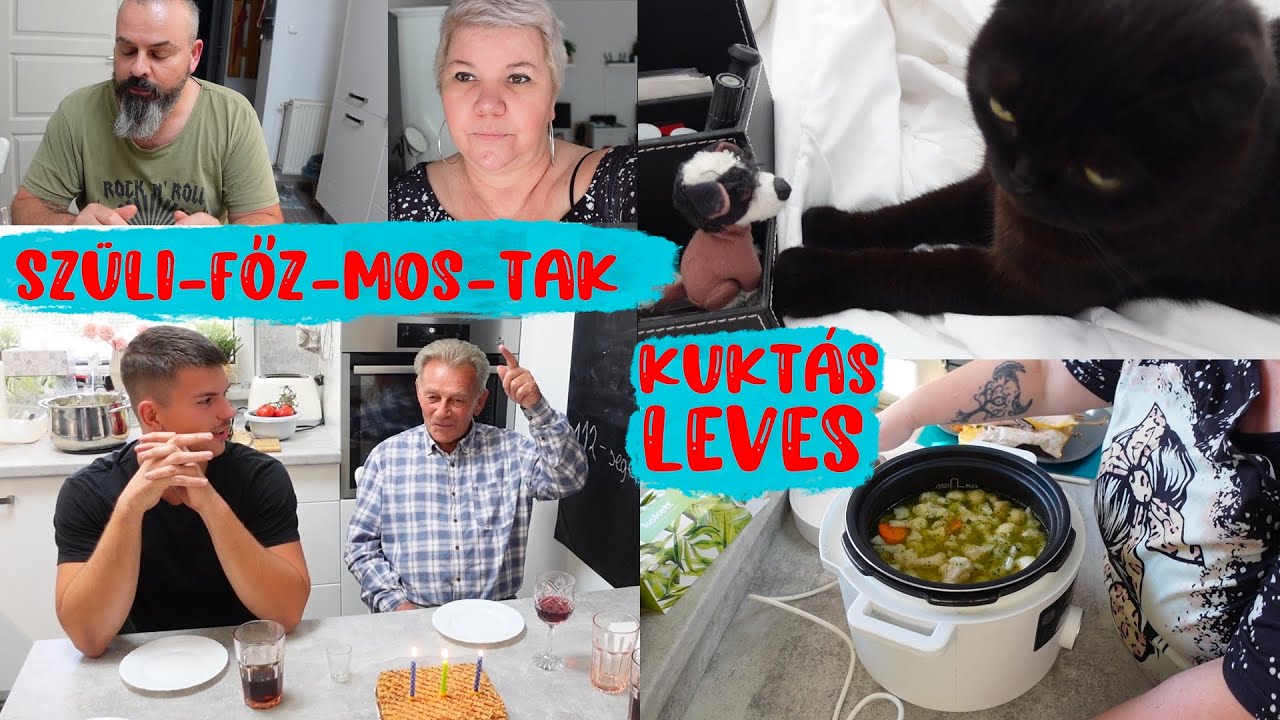 Minden is - Szülinap - takarítás - kuktás leves- meló- macskák
