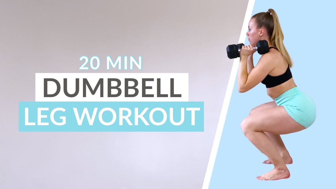 20MIN LEG WORKOUT AT HOME (Dumbbell or Water Bottle)