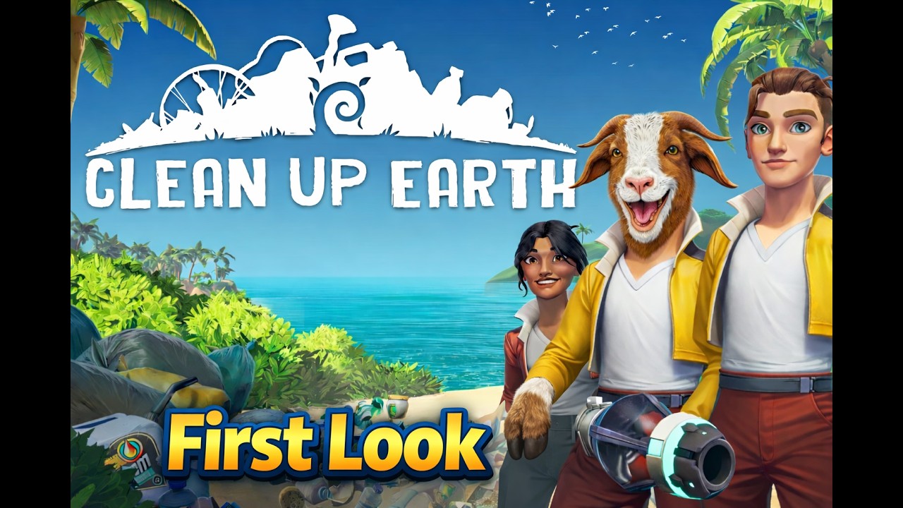 Clean Up Earth | Steam Next Fest First Look | Professional Goat By Day, Amateur Cleaner By Night
