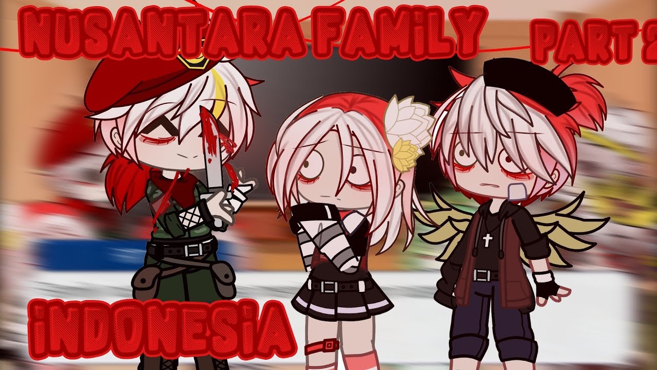 🇲🇨Nusantara family React to Indonesia 🇲🇨 part 2 {Gacha club indonesia}