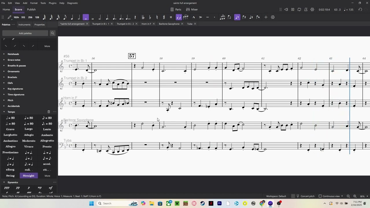 When The Saints Go Marching In (Arr: Jack Gale) - Full Ensemble