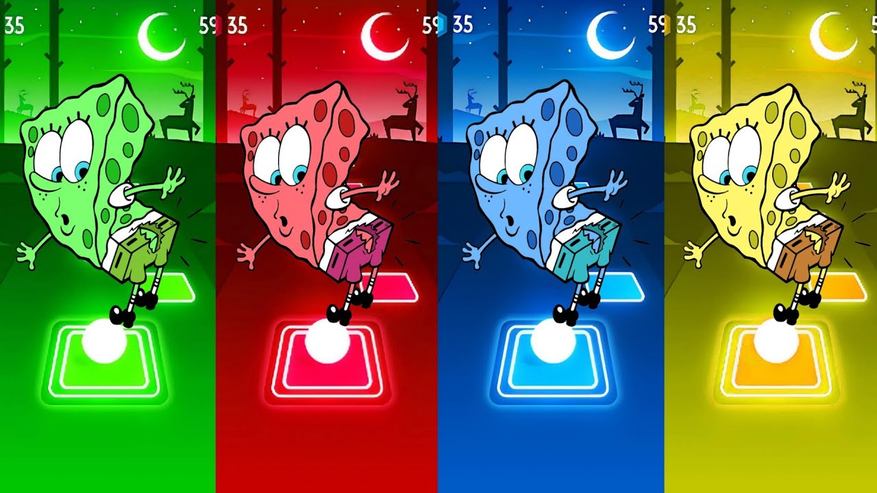 SPONGEBOB EXE  🆚 SPONGEBOB EXE 🆚 SPONGEBOB EXE 🆚 SPONGEBOB EXE | Tiles Hop Battle