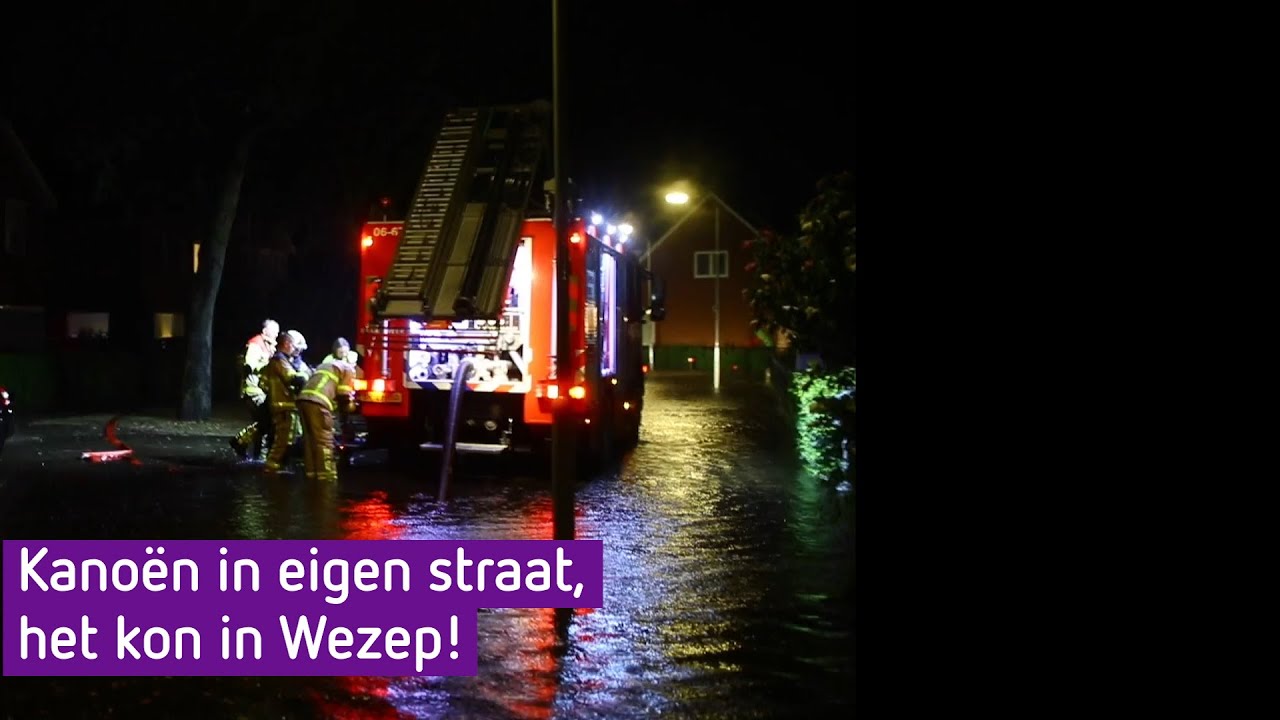 Kanoën in eigen straat, het kon in Wezep!