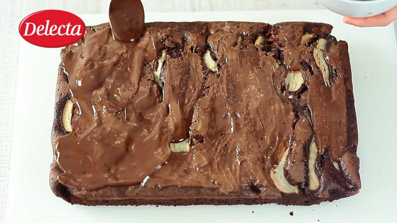 Delecta - Ciasto czekoladowe z gruszkami