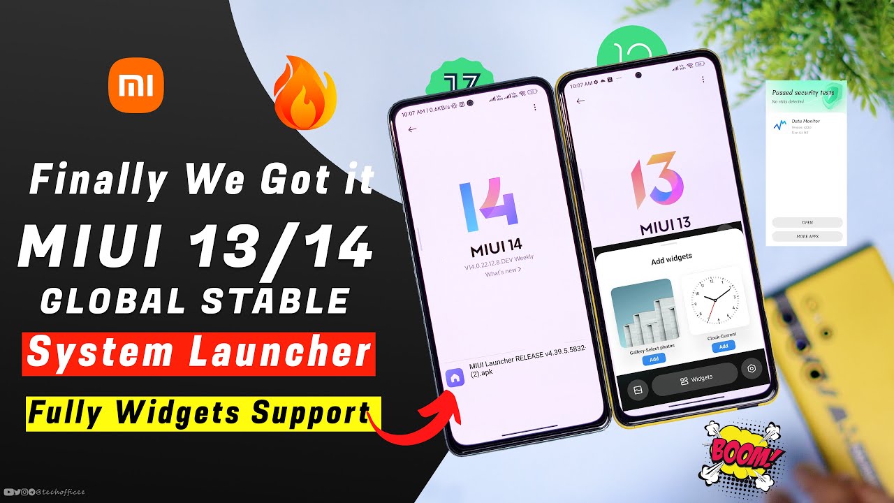 Finally We Got it :Official Stable MIUI System Launcher with Widget Support for All | MIUI 13/14