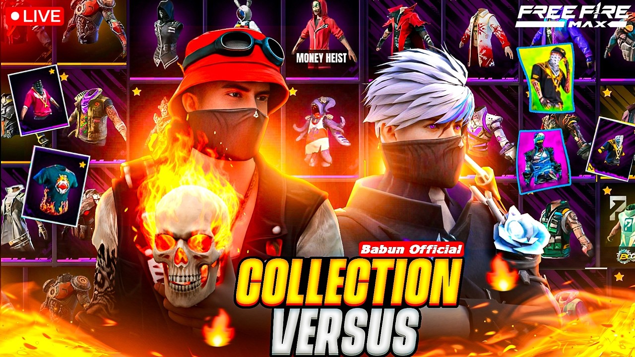 🎯 Free Fire Collection Vs Babun Official & Subscriber 🥶🔥 #gyangaming#raistar#short#shortlive#live