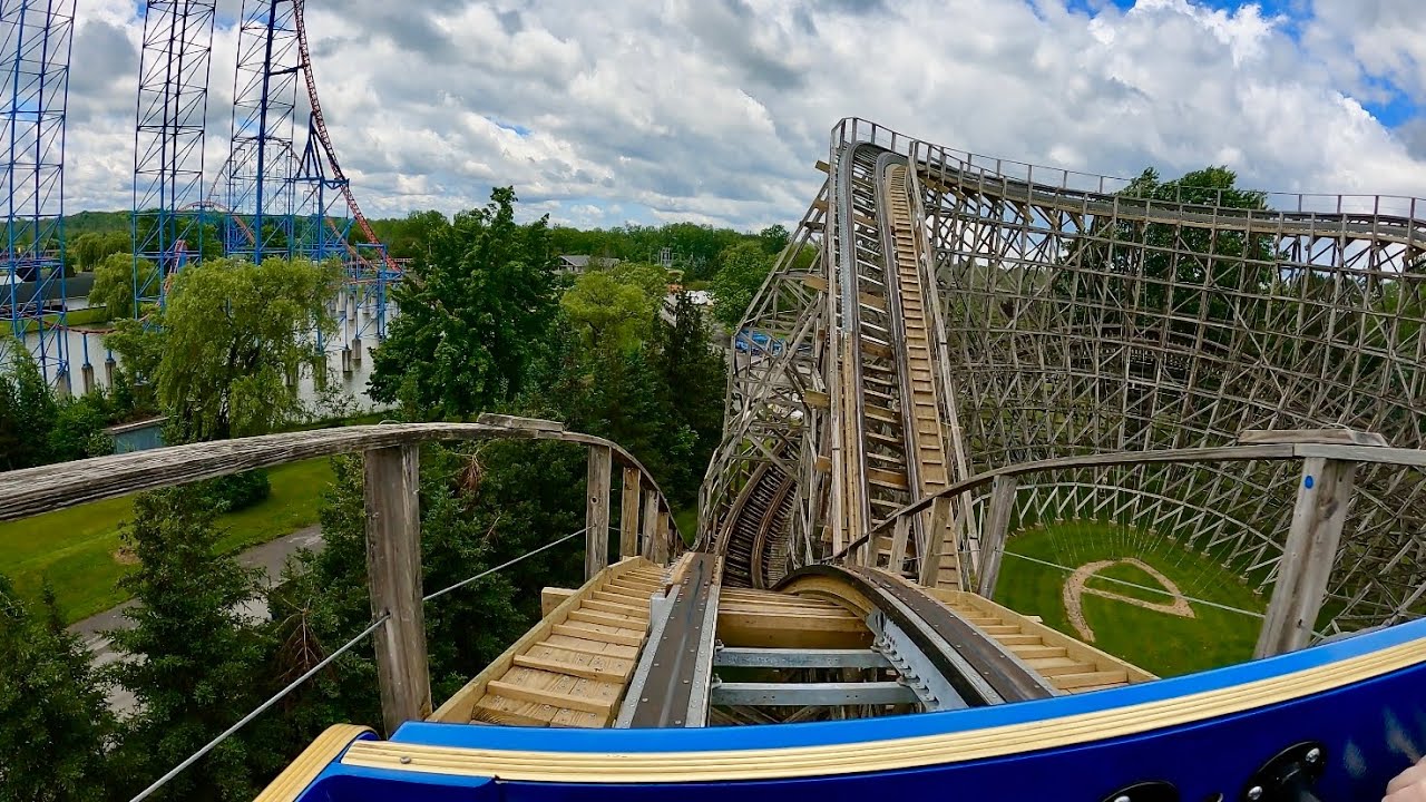 Predator (w/ TITAN TRACK) Roller Coaster 4K POV! | Six Flags Darien Lake New York [No Copyright]