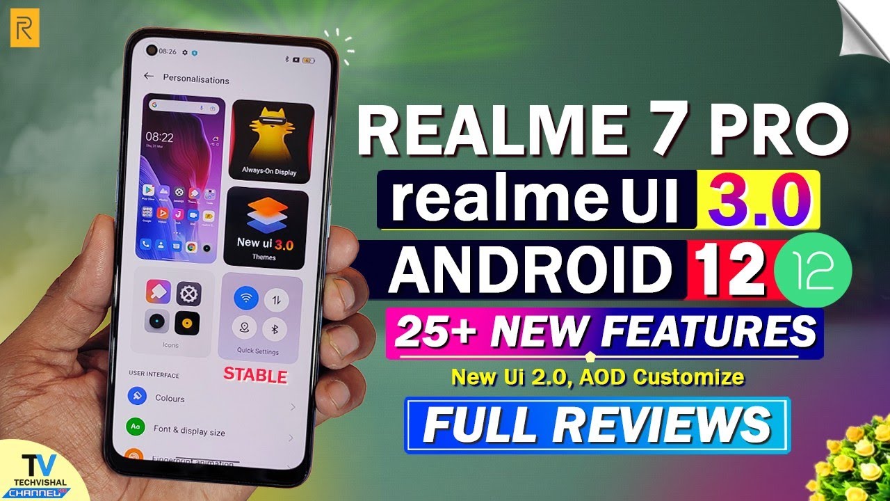 Realme 7 Pro New realme Ui 3.0 Android 12 Update Review | 25+ New Features | Realme 7 Pro New Update