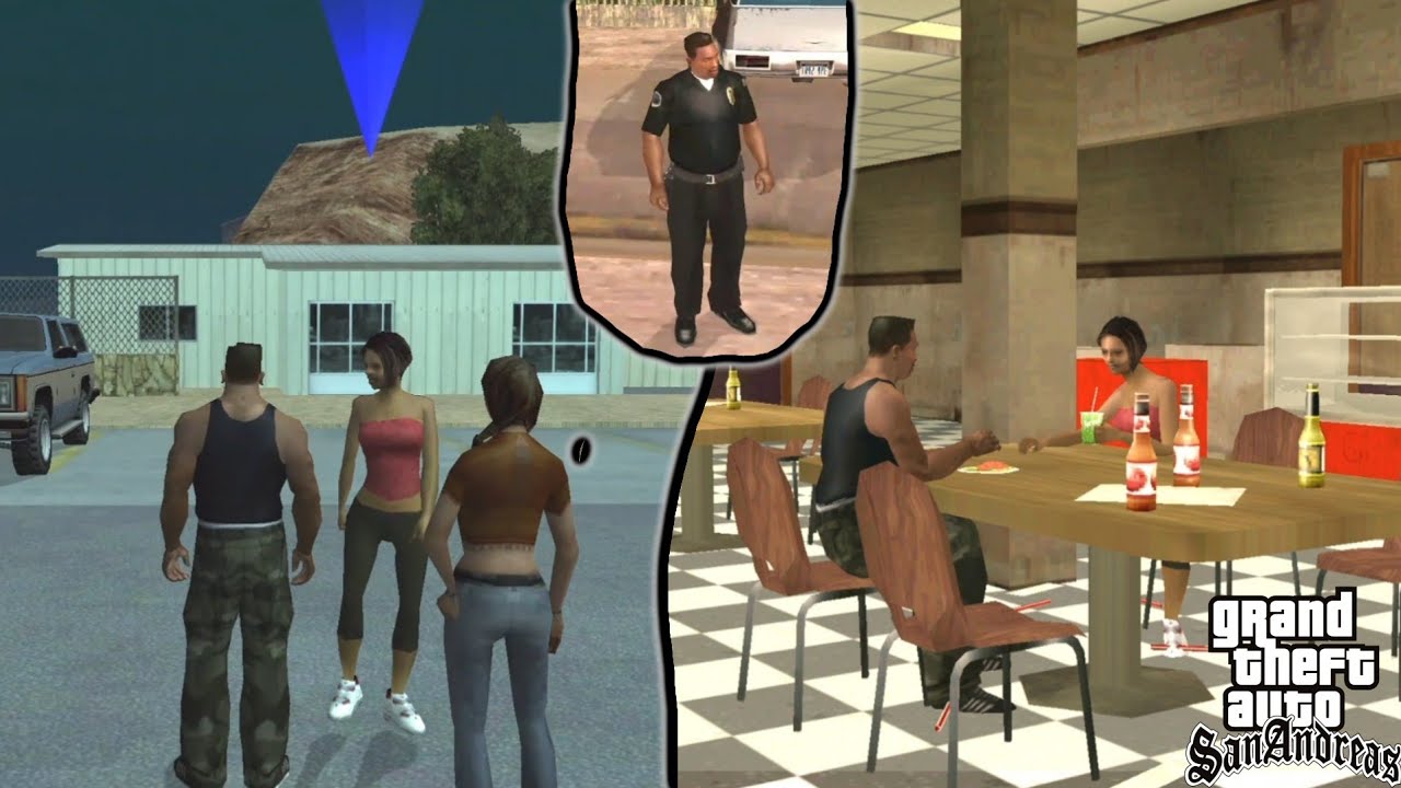 Date with BARBARA + Cop-Uniform | GTA SA