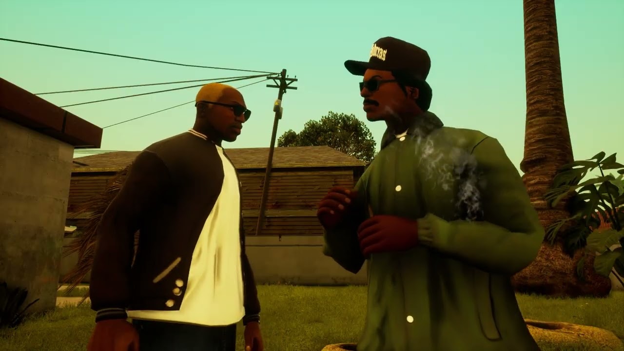 GTA SAN ANDREAS DEFINITIVE EDITION #09 - RYDER FAZENDO BESTEIRA