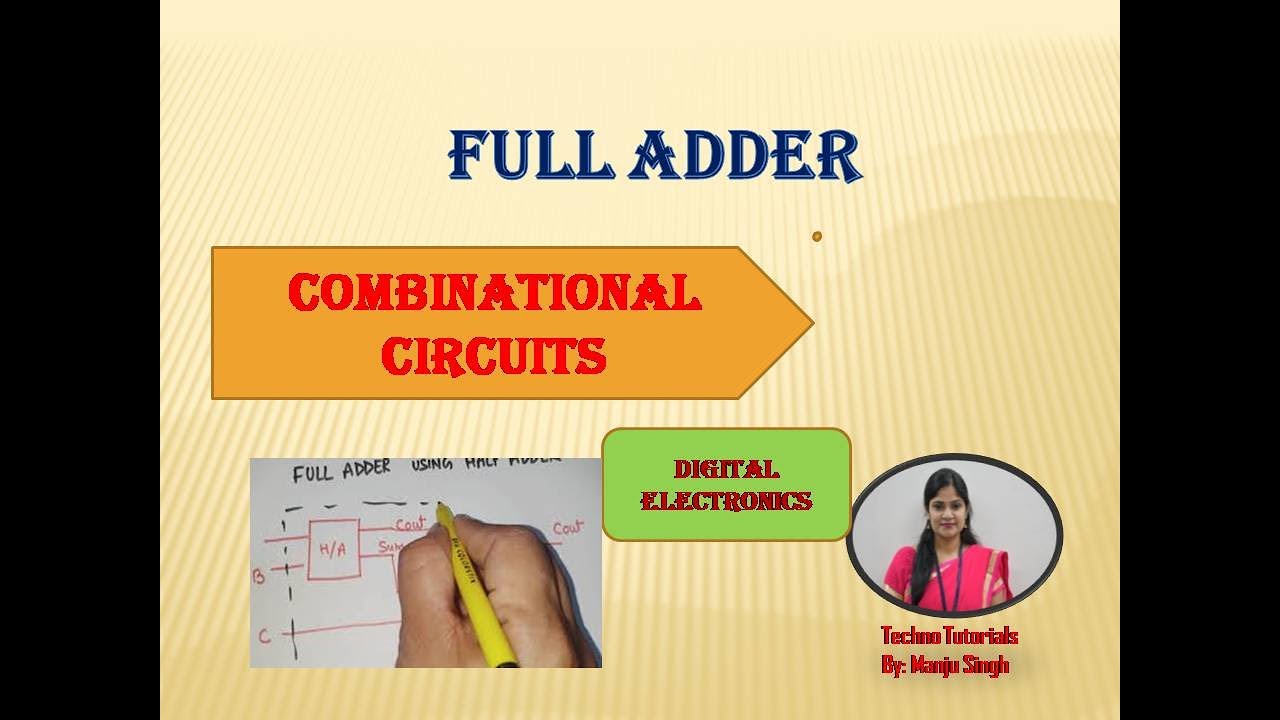 U2 L8.2 | Full Adder | 3 bit Adder | Full Adder using Half Adder | Truth table of Full adder