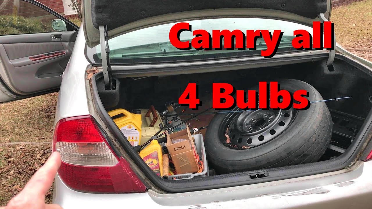 Camry Upper Taillight/Trunk Bulb Replacement & 2002 2006 v6