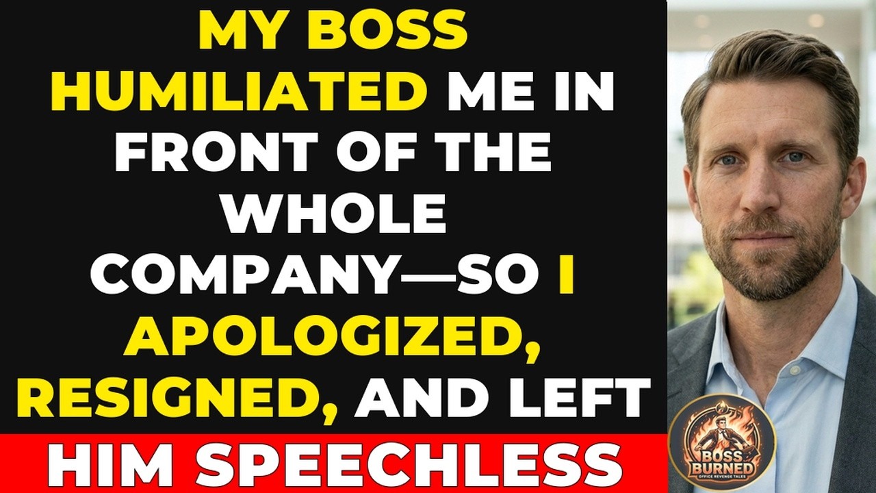 My Boss Humiliated Me in Front of the Whole Company&mdash;So I Apologized and Resigned