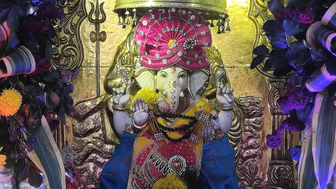 🌷💐गणेश चतुर्थी 2026 : कानकीधाम में गणेश जी का भव्य श्रंगार और पूजा 🙏 गणपति बप्पा मोरया!  🌺गणेश आरती🌹