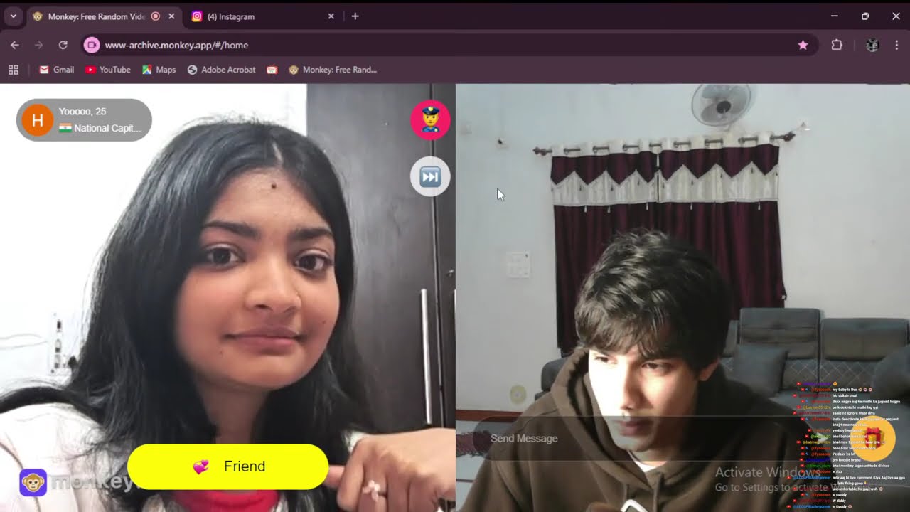 Copy of monkey tv stream. Rizzing  international girls #live #yotube
