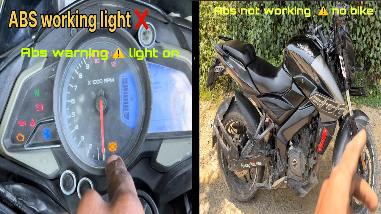 ABS warning ⚠️ light 🚫😱 Bajaj ns 200 abs not working in bike ❌