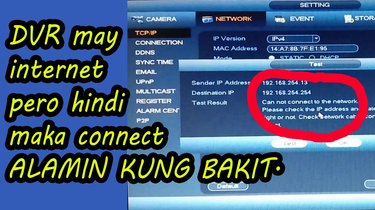 Vlog 37 | DVR, Bakit hindi maka CONNECT SA INTERNET  | FREE CCTV Tutorial | How to install cctv