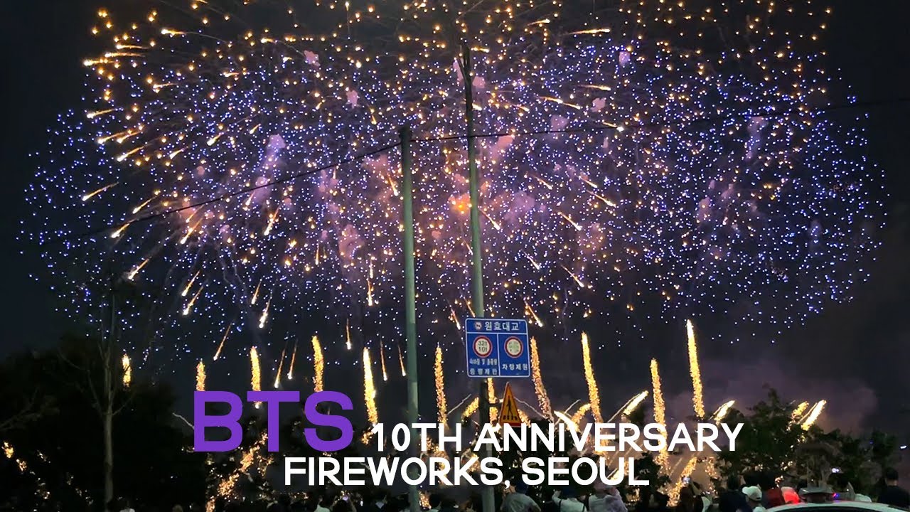 [VLOG] BTS FESTA 10주년 불꽃놀이 BTS FESTA FIREWORKS, SEOUL