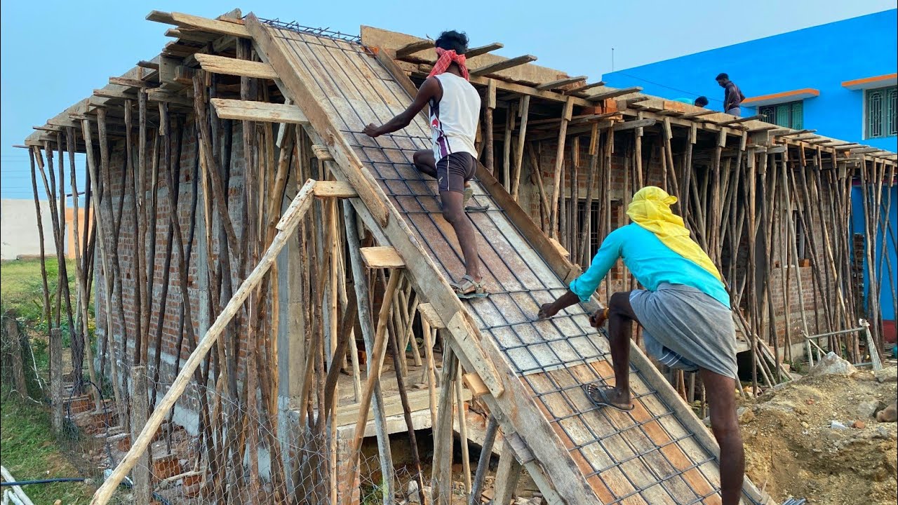 Staircase Technology_OutSide House Staircase Formwork and Reinforcement Concrete|Stairs Design