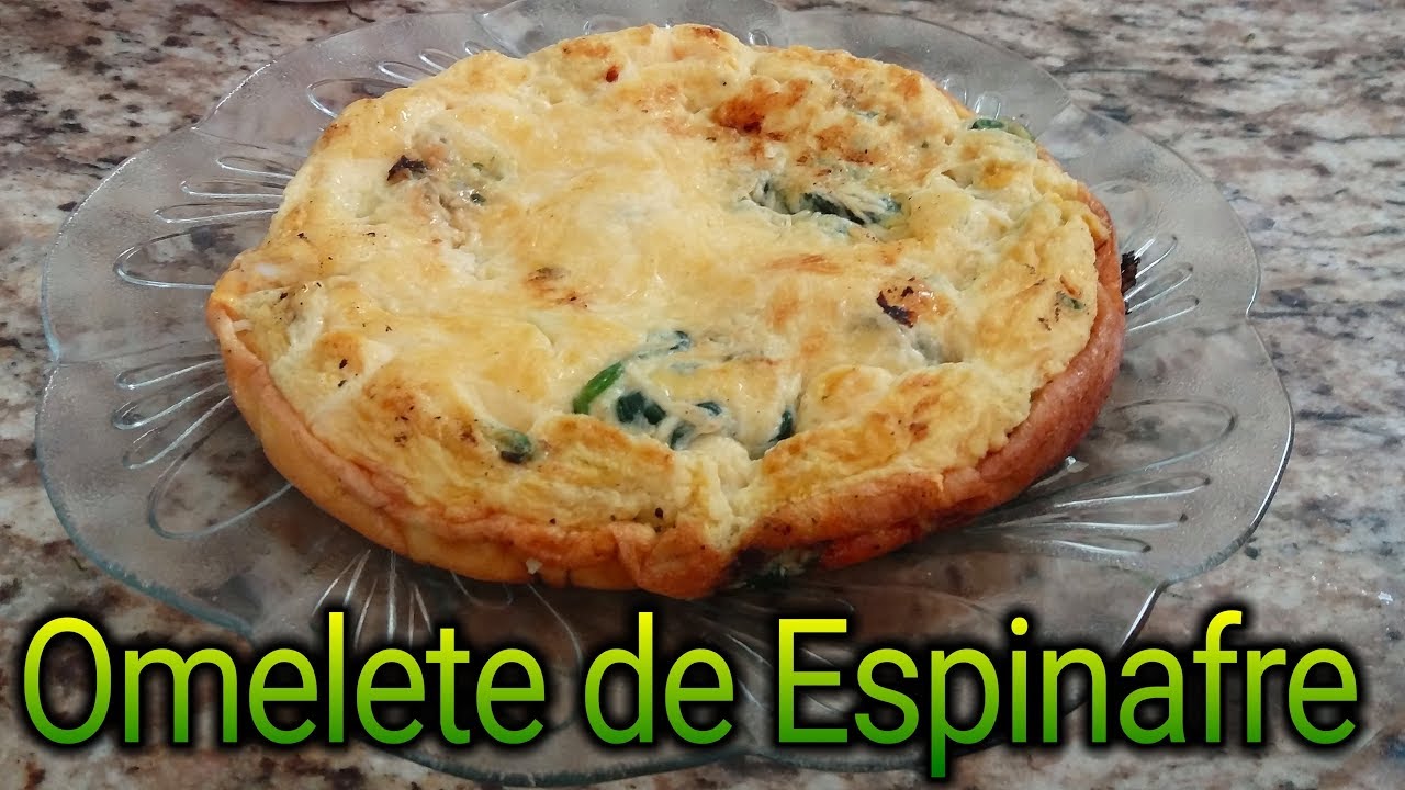 Omelete de Espinafre - Super Fácil